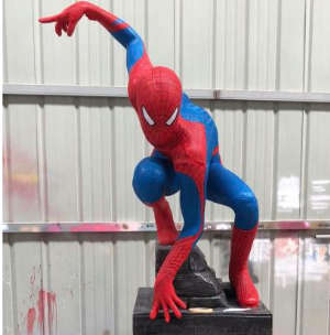 动漫玻璃钢雕塑蜘蛛侠